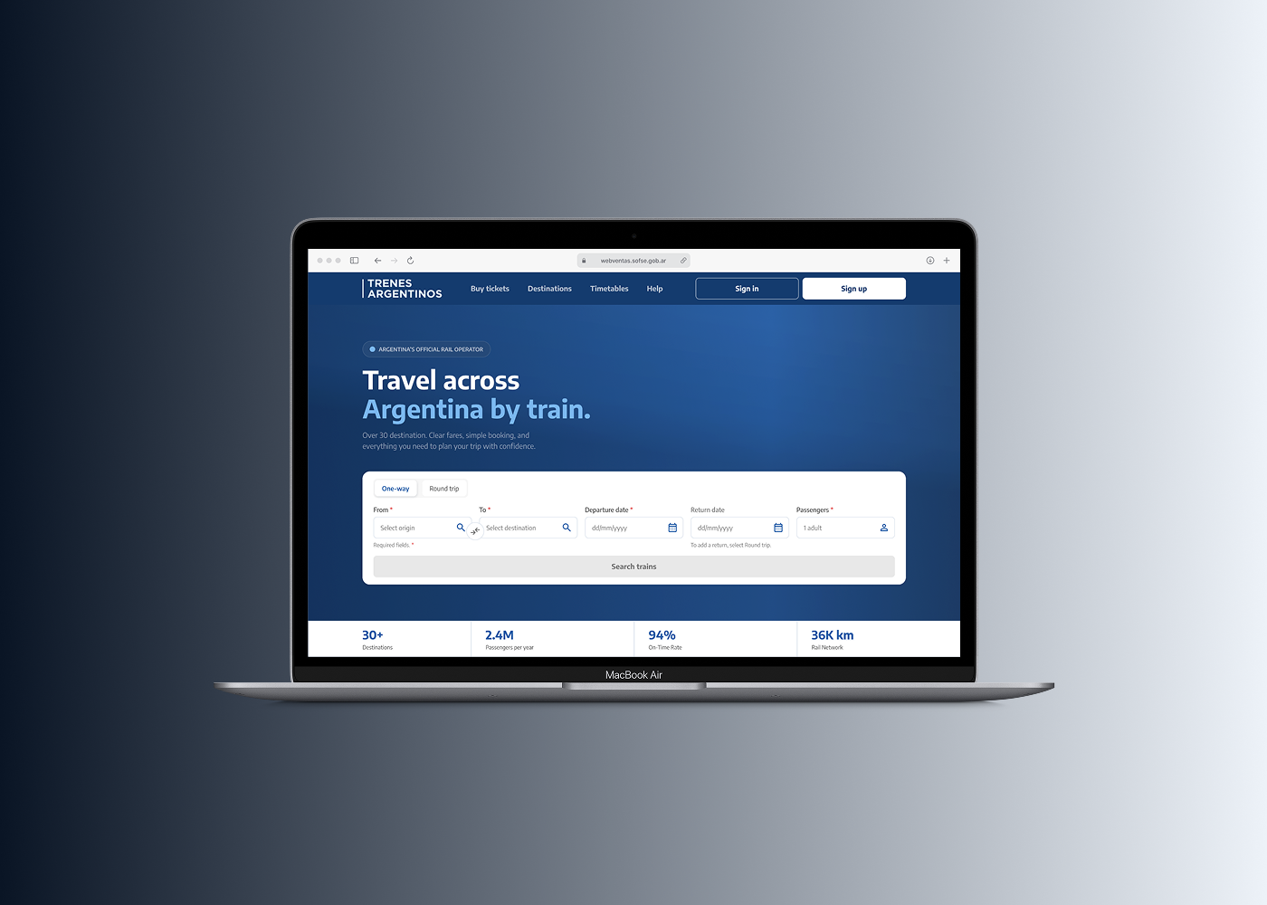 Trenes Argentinos redesign preview